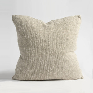 Products: Verdure Linen Cushion Natural Green - Grant Bros