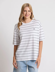 Products: Porter Tee Black White Stripe - Grant Bros