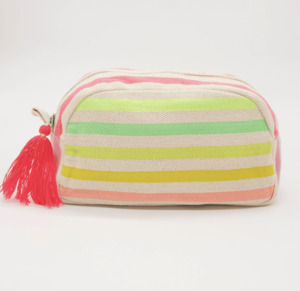 Products: Cosmetic Bag Coloured Stripes - Grant Bros
