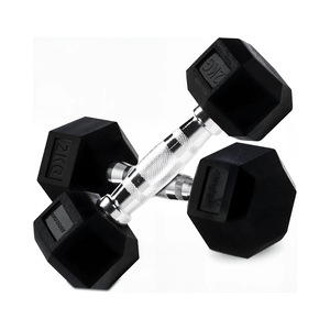 2kg Rubber Hex Dumbbell Single Unit Weight GravoMax