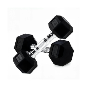 3kg Rubber Hex Dumbbell Individual Strength Weight GravoMax