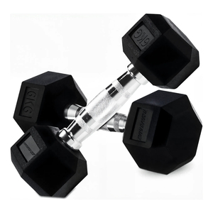 Products: 6kg Rubber Hex Dumbbell Single Unit Conditioning