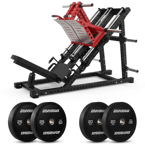 Commercial Leg Press Machine Package with 90kg Plates
