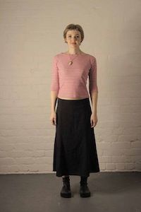 Products: Pink Stripe Boatneck