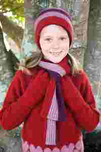 Children: Multi Stripe Rib Beanie