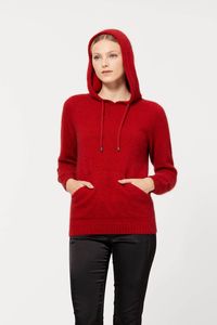 Hooded Wool Jersey: Women casual Hoodie
