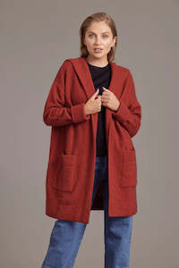 Cardigans: Oversize Hood Jacket