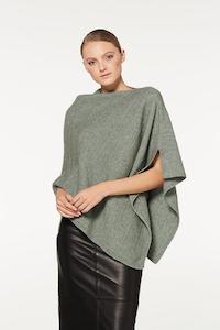 Ponchos: Poncho with Garter Detail