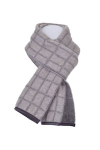 Scarves: Possum Merino Check Scarf