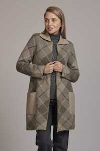 Women Jackets Coats: Tartan Overcoat McDonald