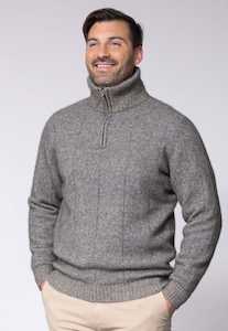 Noble Wilde Knitwear And Wool Clothes: Javelin Zip Neck