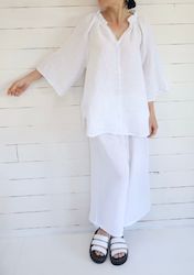 Tops: Made In Italy Savanna Ruffle Collar Top