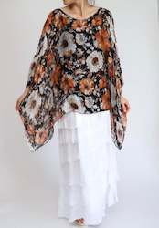 Made in Italy Floriana Silk Top