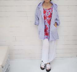 Made In Italy: Made in Italy Ashley Gingham Hoodie