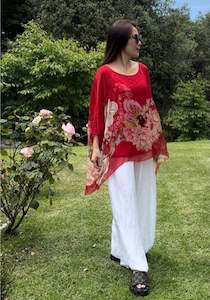 Top: Made in Italy Rosabelle Silk Top