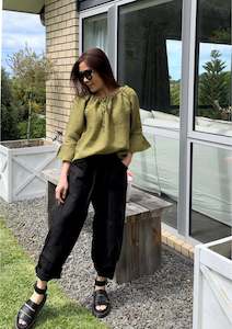 Top: Adelina Linen Top