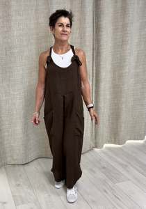 Italian Province: Milania Linen Overalls