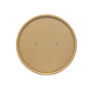 Takeaway Containers: Kraft Lids to fit 16oz soup bowls