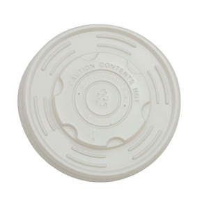 CPLA lids 12/16oz soup bowls WHITE