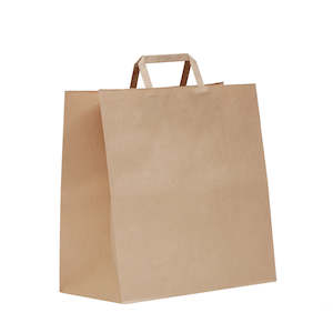 Paper Bags: Flat Handle Checkout Bag - Small
