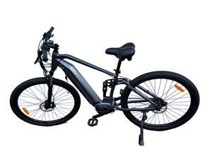 Mid-Drive Electric Bike - 29", 48V 500W motor, 16Ah, Full Suspension, Grey
