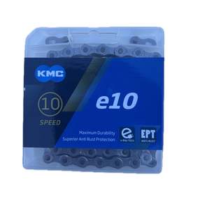 Newest: E-Bike Chain KMC e10 EPT - Max. Durability, Anti-Rust, 10 speed, 136 links