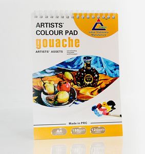 5-Packs Gouache pad A4 12 sheets 180gsm