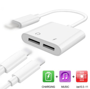 iPhone Aux Headphone & Charger Adapter Cable