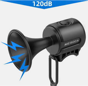 Batteries: Electronic Horn for Bike and Scooter - 120dB Loud, Water proof, black