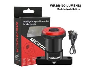 Bicycle Smart Brake Taillight - Bright , Rechargeable, Auto Start/Stop, IPx6