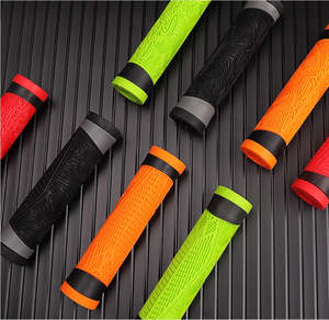 Batteries: LeBycle Bike Handlebar Grips - Silicone, Soft, Anti-slip, black