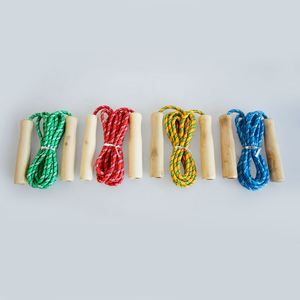 SKIPPING ROPE With wood handles - Length Adjustable, 10pcs!, wholesales