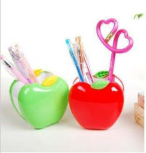 Business Farming Industry: Deli E9139 Delicate Apple Shape Pen Holder/Pen Stand - Green