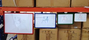 Price Sign Set A5 - 1 Poster Frames Orange, 1 Magnetic Clip and 1 PVC insert