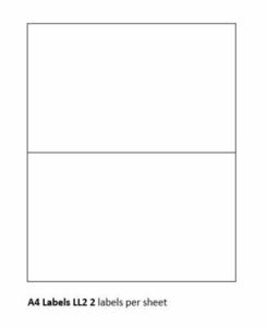 Self Adhesive Address Labels Laser Inkjet Print Stickers - A4x100, 2 labels on 1