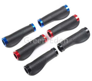 Bike Parts And Accessories: Bike Bicycle Handlebar Grips 1 pair - Black with White Lock