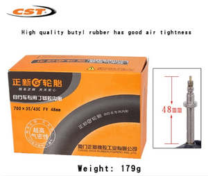 Bike Parts And Accessories: CST Bike Bicycle Inner Tube 700 X 35~43C, Presta Valve/France Valve 48mmL