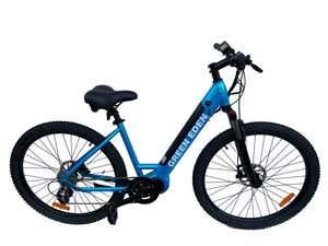 Electric Bikes: Mid-Drive Step-Through E-Bike - 27.5", 48V 500w motor, 460.8Wh LG Battery, Aqua