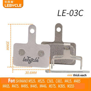 Bicycle Disc Brake Pads - Lebycle LE-03C, Ceramic, 30.6mm x 35mm x 4mm