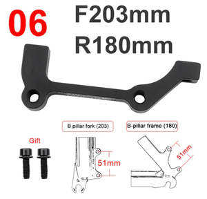 Brakes And Brakes Pads: MEROCA Brake Disc Caliper Adapter - Type 6 B-A, F203 R180, aluminum alloy
