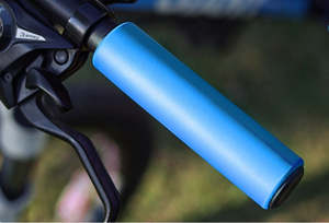 LeBycle Bike Handlebar Grips - NBR Material, Soft, Anti-slip, Blue