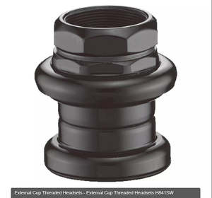 Handlebar And Grips: Neco Headset H841- External Cup Threaded Headset, 1-1/8"x26T Headset