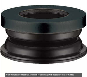 Handlebar And Grips: Neco Headset H185 - 1"-1/8" Semi-Integrated Treadless Headset