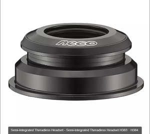 Handlebar And Grips: Neco Headset H384 - 1.5" Head Tube Reduced to 1-1/8" Fork Tube Semi-Integrated Threadless Headset