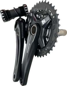 Bike Chains: Mountain Bike Crankset - Shimano FC-MT210 40-30-22T,175mm, 9/27 speeds