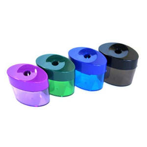 Stationery: Deli Single Hole Pencil Sharpeners W39763- 12pcs