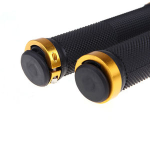 Bike Bicycle Handlebar Grips 1 pair - Double Lock-On, Golden