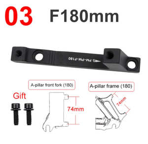 MEROCA Brake Disc Caliper Adapter - Type 3 A-A, F180 R180, aluminum alloy