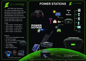 Off Grid Solar Generators 1-2KW 90AH Lithium Battery – Green Energy