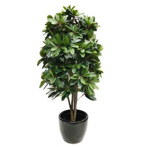 Artificial Lady Schefflera Tree 180cm with Fiberglass Pot Greenery Imports NZ